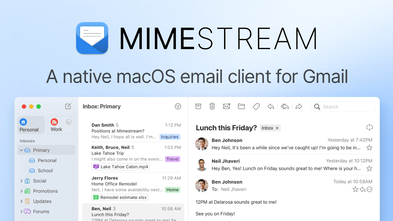 Mimestream official Open Graph image